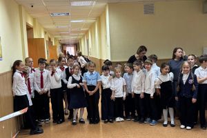 Линейка, посвящённая завершению первой учебной четверти
